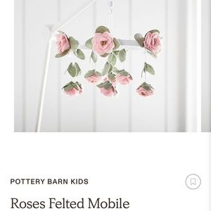 Pottery Barn Kids Rose Felted Mobile